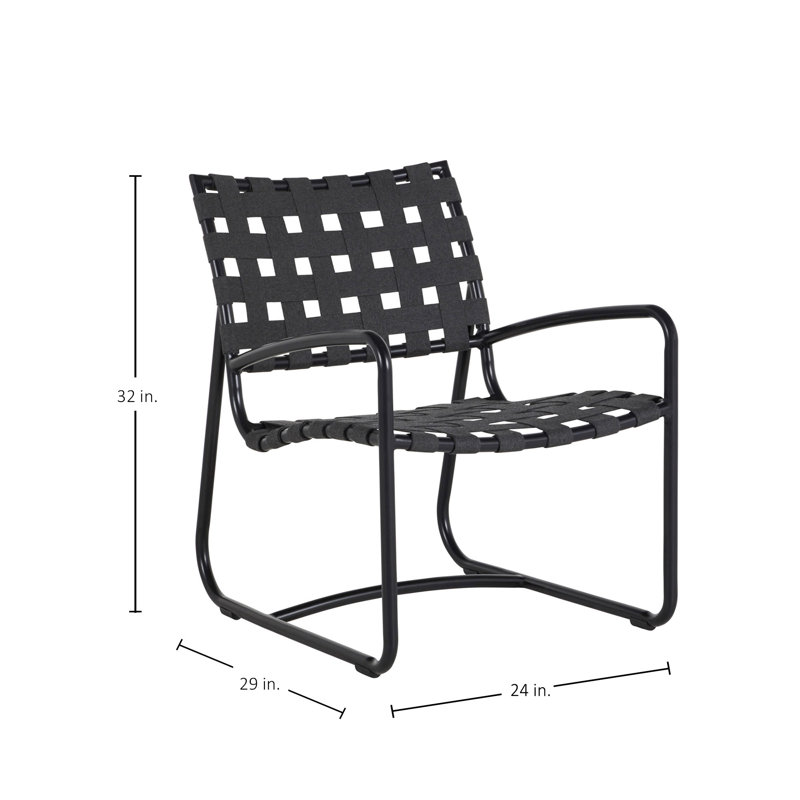 Catalina Patio Chair, Midnight/Charcoal