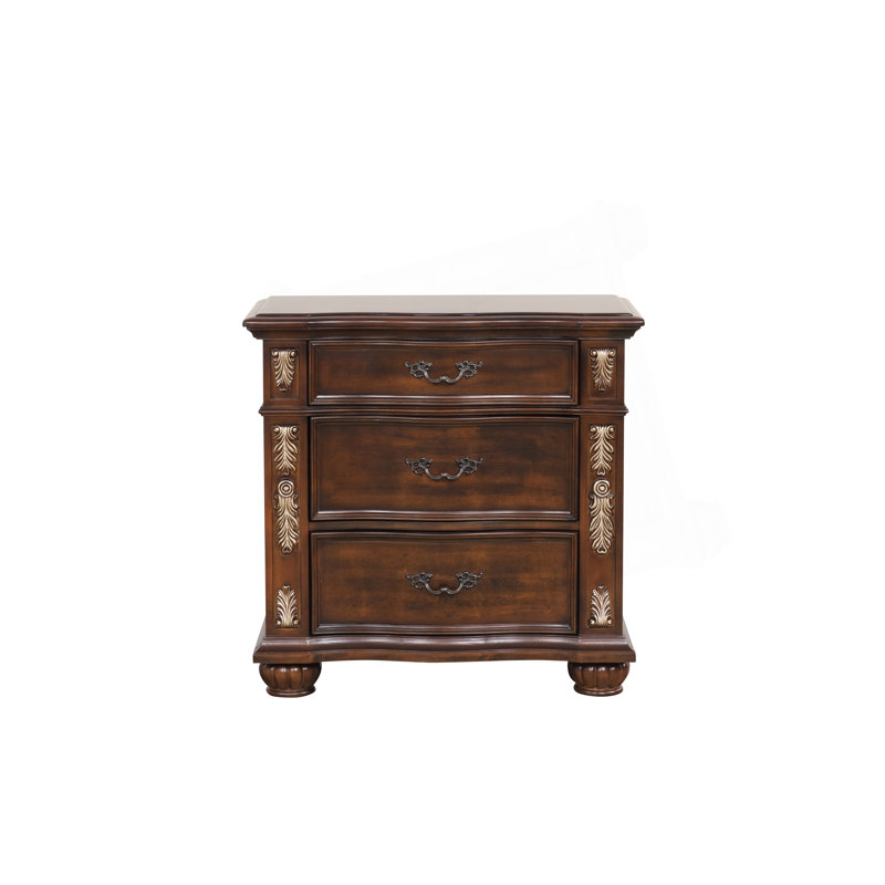 Table de chevet Lyon G07100-N, cerise