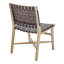 Chaise d'appoint à dossier bas en naturel