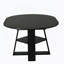 Table de salle à manger ronde extensible de 43,3 po à 59 po pour 4 à 8 personnes, table de salle à manger ovale de cuisine moderne avec feuilles amovibles peu encombrante, base en bois avec tablette de rangement pour le salon de la cuisine (noir)-2100574385