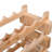Paizlee 72 Bottle Solid Wood Open Shelving Wine Bottle Rack in Beige