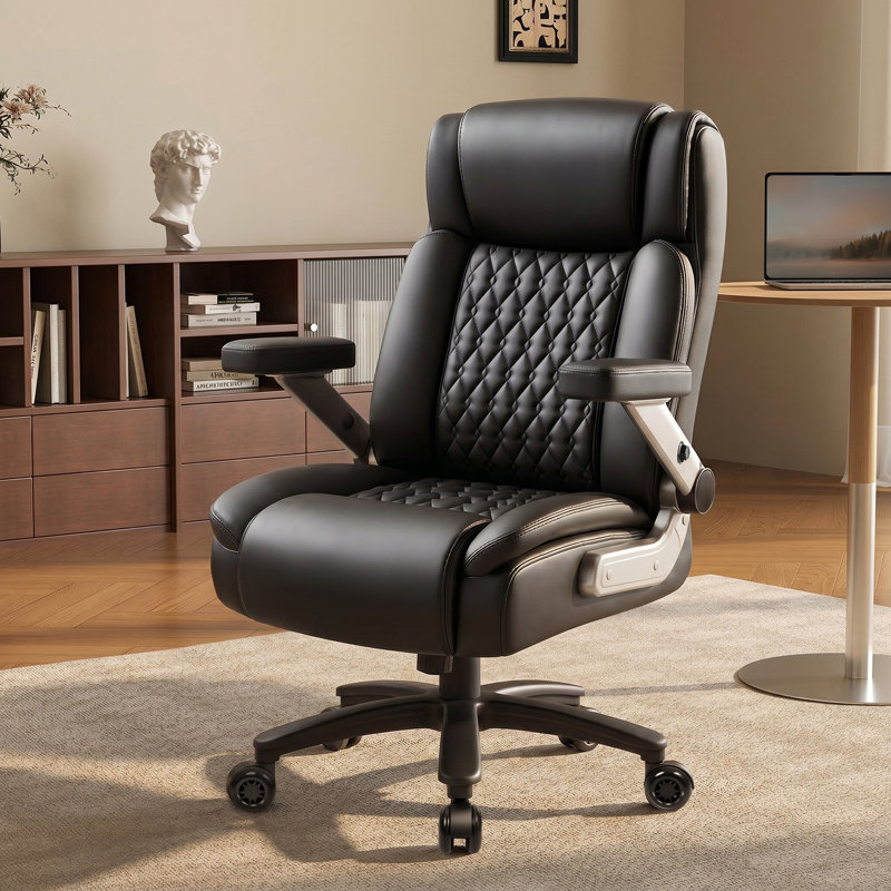 Grande et grande chaise de bureau avec accoudoirs 5d réglables et soutien lombaire