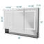 Armoire à pharmacie encastrée ou sans cadre à DEL H 32 po avec tablettes réglables en verre-1816362764-1816362765