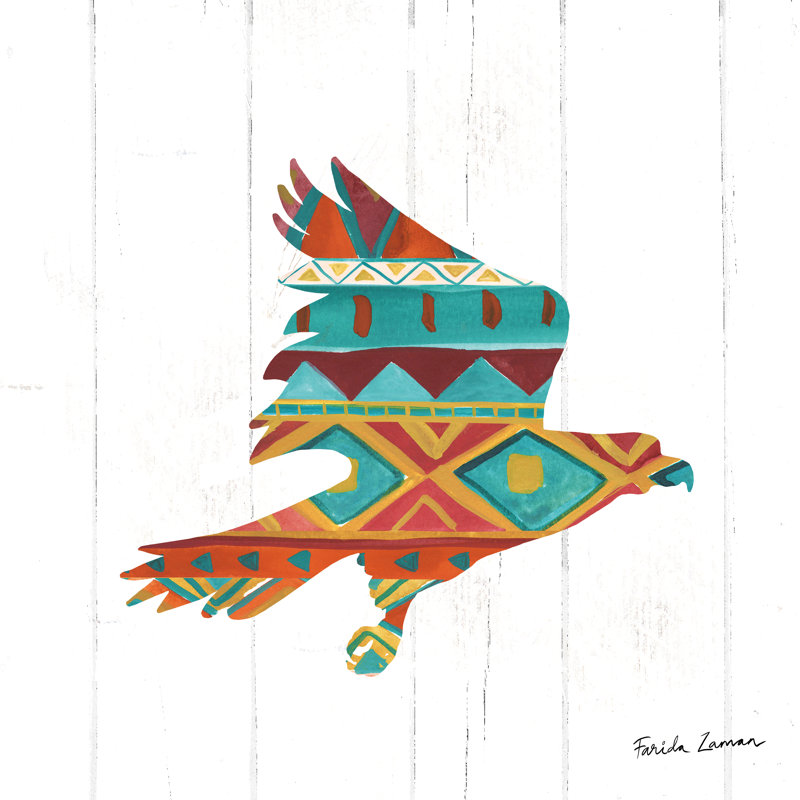 Southwestern Vibes III by Farida Zaman - Wrapped Canvas Painting, 30cm H x 30cm W x 3.8cm D
