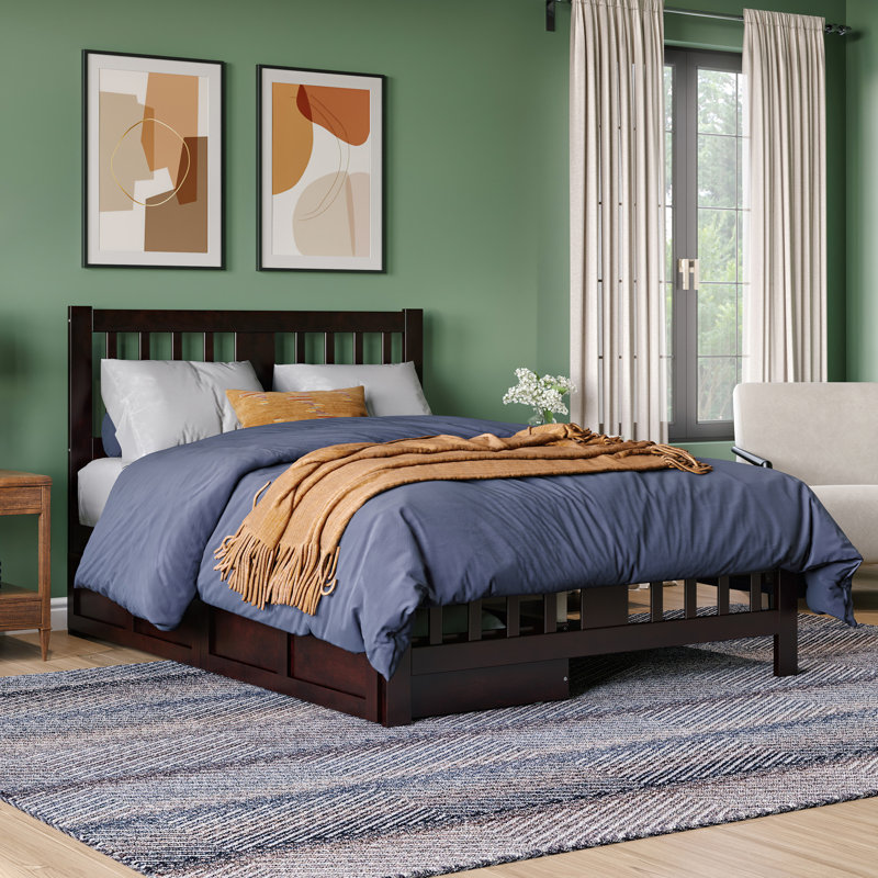 Yarelie Slat Storage Bed, Full, Espresso