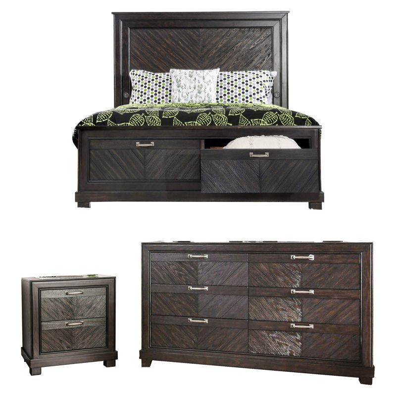 Ensemble de chambre configurable avec lit plateforme Gilstrap