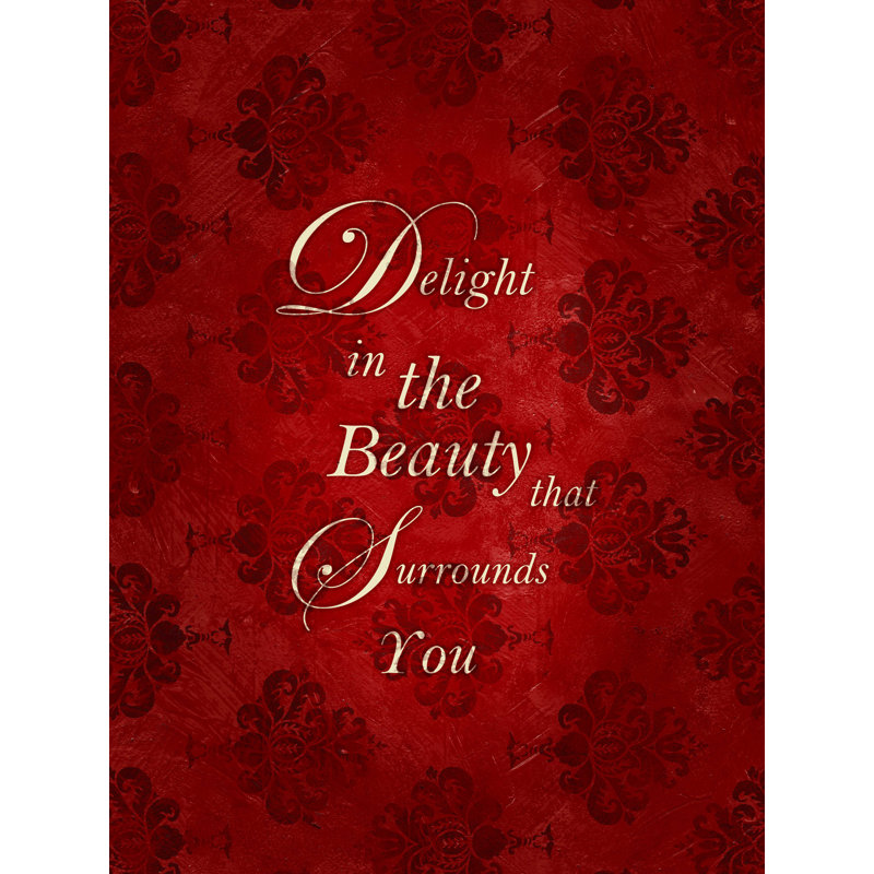 " Delight Yourself ", 12" W x 16" H