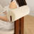 Nut-brown White Solid back side Chair(Set of 2)
