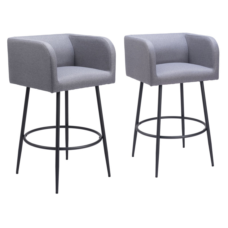 Horbat Upholstered Counter Stool, Bar Stool (30.9" Seat Height)