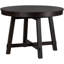 Table de salle à manger ronde en bois massif avec option extensible, feuille de 16 po, sièges 6, table réglable de 42 à 58, 42 po et 58 po, bois, placage de chêne, fabrication en peuplier robuste-935251035-935251033