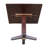 Solid Wood 36" Square Dual Drop Leaf Dining Table, Rich Mocha