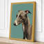 Greyhound Profile Modern - Wrapped Canvas-889504514-889504513
