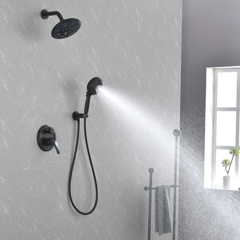All-In-One Kit with Rough in-Valve, Black
