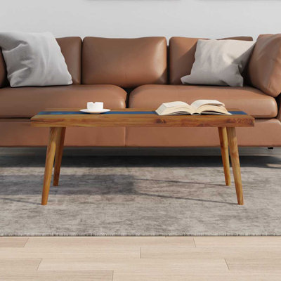 Table basse Table de bout Table d'appoint Mobilier de salon en résine de teck