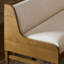 Priscilla Dining Bench-49"-Crypton Wayfarer Snow-310721045