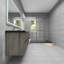 Ensemble de meuble-lavabo double mural 72 po Goodlow Kody-703398803