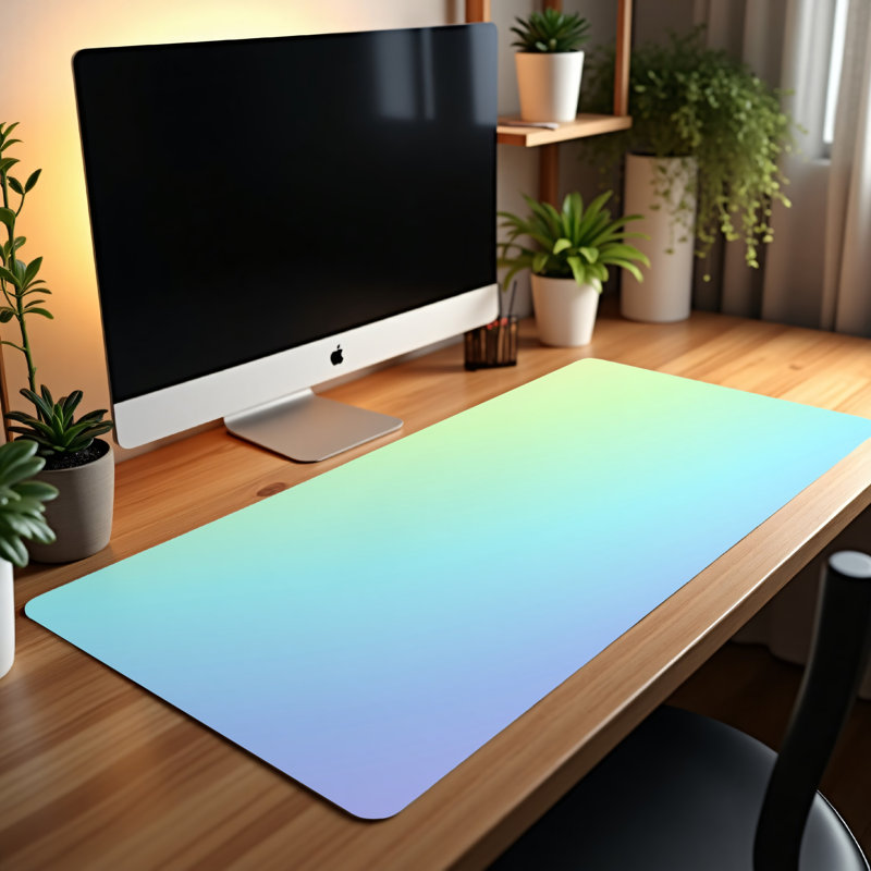 Polyester Desk Pad, 14.4x12.1