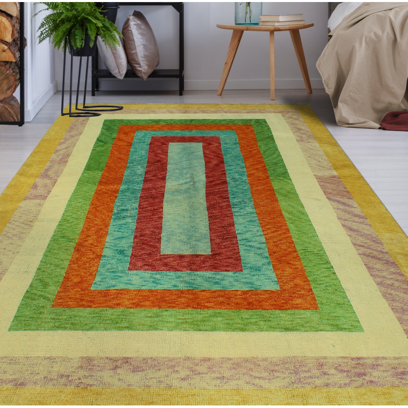 Kavari One-of-a-Kind 5'9 x 8'0 New Age Rectangle Wool Area Rug in Blue