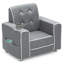 Chaise rembourrée avec porte-gobelet Delta Kids Chelsea, gris doux-1472796069