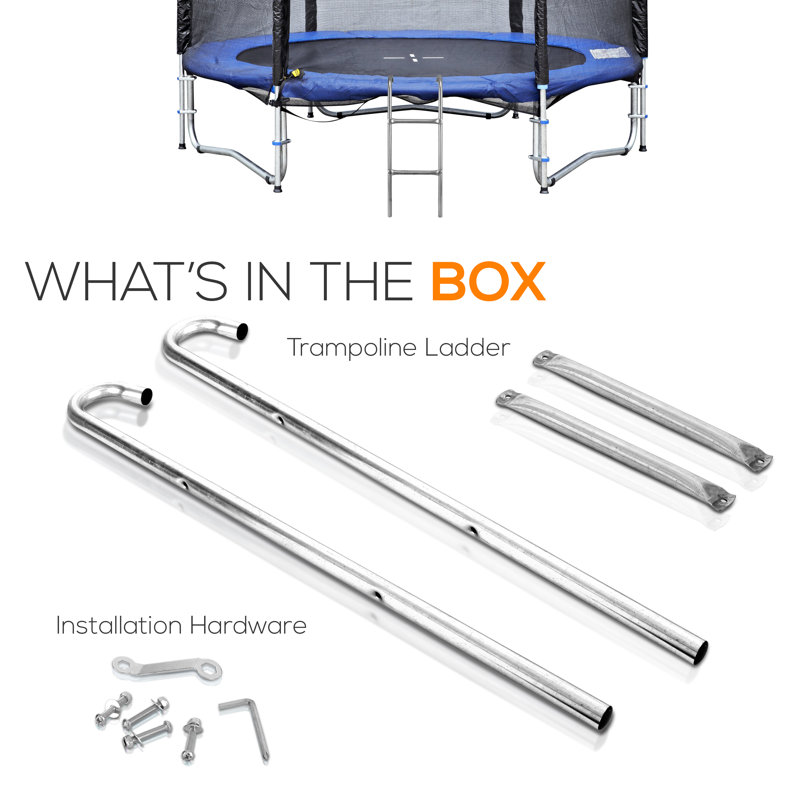 SereneLife 33.46'' Metal Ladder