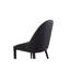 Chaise d'appoint de style contemporain recouverte de similicuir avec surpiqûres arquées-570188570