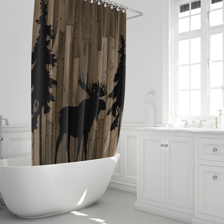 Poar Shower Curtain Millwood Pines