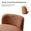 Fauteuil d'appoint moderne l 28 po avec pieds en bois massif Holmgren-740119592