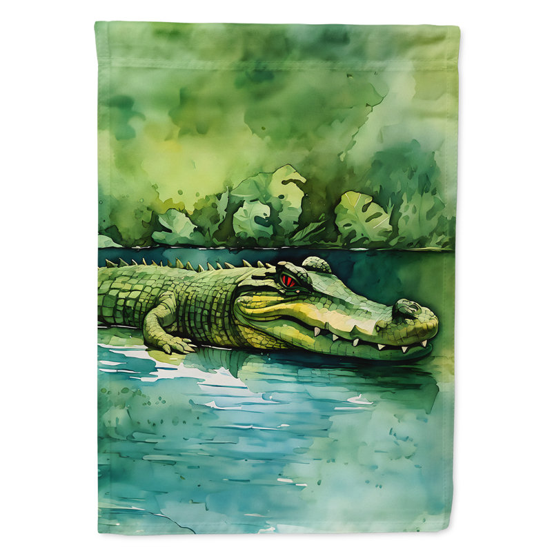 Drapeau de jardin de crocodile