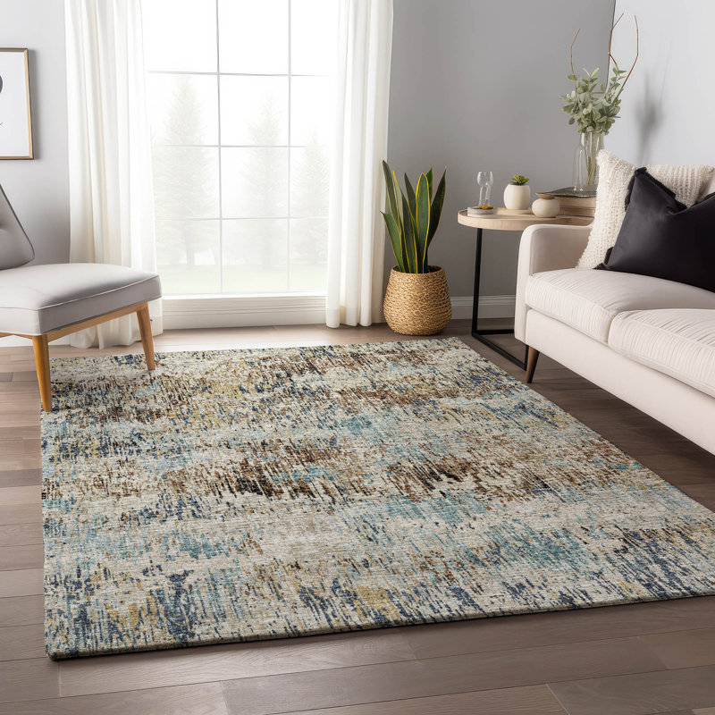 Premium Machine Washable Driessen AMF66 Moody Rug, Rectangle 8' x 10'