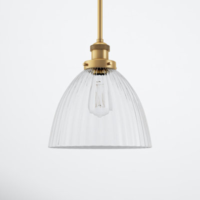 Montrose Single Light Glass Dimmable Pendant