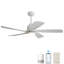 Ventilateur de plafond 52 po avec lumières DEL Damecia-1836628953