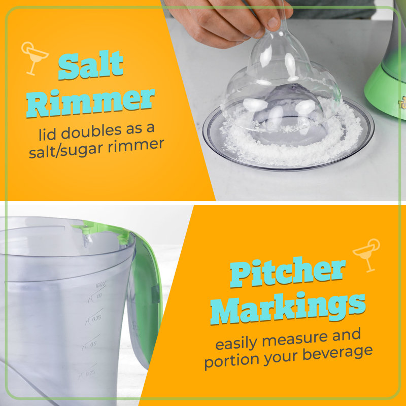 Green Electric Citrus Juicer with Pitcher and Glasses Set