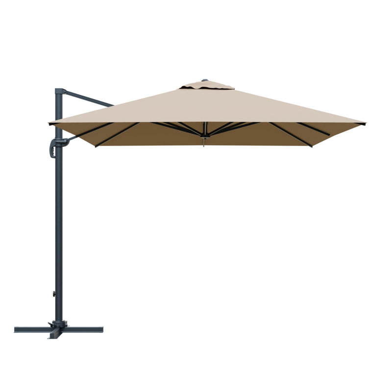 Parasol à manivelle, Beige