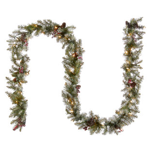Ardrie 108'' in. Lighted Faux Garland