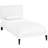 Phoebe Vinyl Upholstered Platform Bed with Squared Tapered Legs-1542649702-1542649696