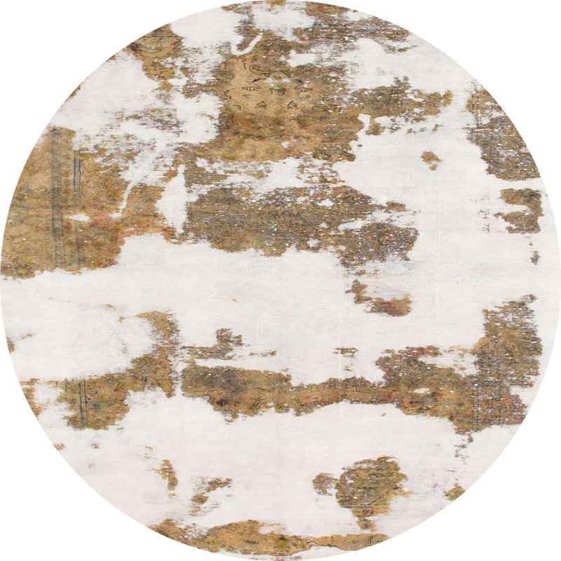Abstract Indoor Rug, Round 5'