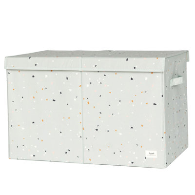 3 Sprouts - Recycled Fabric Storage Chest with Lid - Terrazzo
