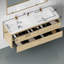 Meuble-lavabo mural flottant avec double surface de comptoir en blanc-570552125-570552124