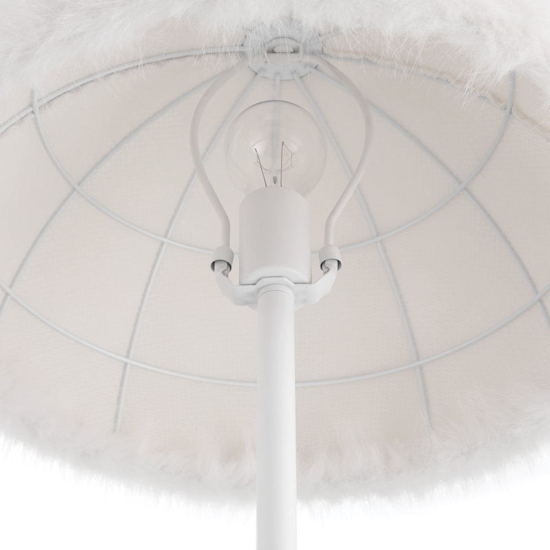 Lampe sur pied Traditional, Blanc, Blanc