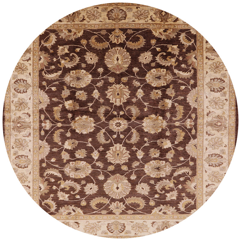 Tapis oriental beige / brun Rye, Rond 6 pi