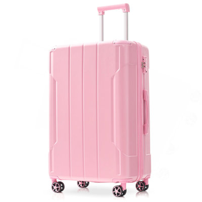 Hardshell Luggage, Lightweight Durable ABS Suitcases with Double Wheels, Expandable 24 Inch Checked Travel Luggage