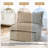 Upholstered Soft Camel Chenille Accent Lounge Chair with Cushion Back – Fully Compressed, No Assembly Required-2084299109