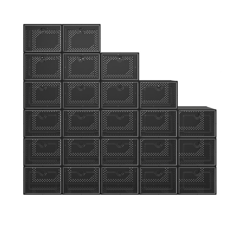 Stackable Shoe Storage Box , Black