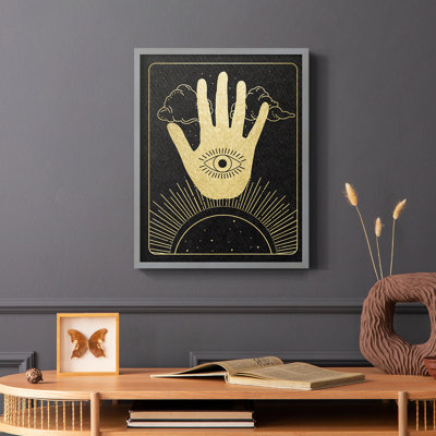 Celestial Palm Framed Print - Solid Wood
