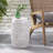 RUBY Side Table, Lace Cut Metal End Table For Outdoor & Indoor Use, Barrel Shape Accent Table With No Assembly Needed For Garden, Patio, Living Room, Backyard Decor-1429158597