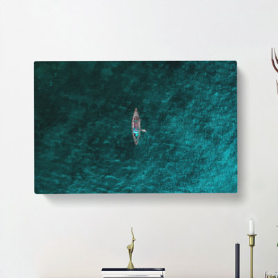 High Above The Boat - Wrapped Canvas