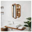 Armoire murale en bois avec miroir