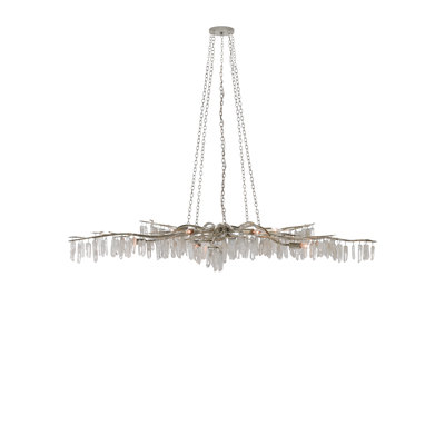 Lustre sphérique Spoutnik à 10 lumières avec détails en cristal Aviva Stanoff