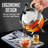 OVENTE Glass Teapot with Removable Stainless-Steel Infuser for Blooming Tea and Loose Leaf, 17oz Borosilicate Glass Tea Maker Perfect for Personal and Everyday Use, Clear FGH17T