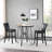 Round Metal Base Dining Table